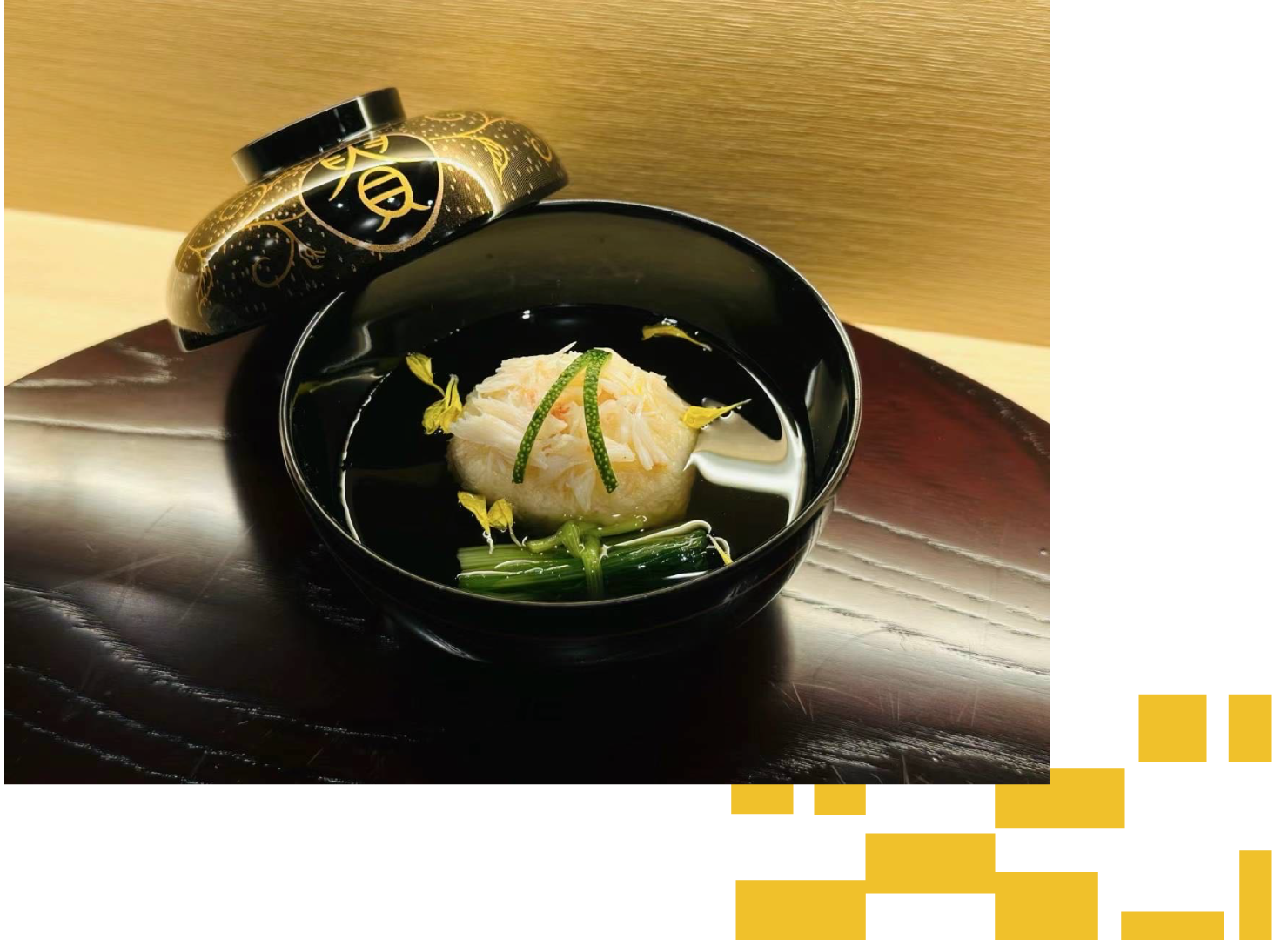 蟹真丈の吸い物